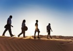 desert walk silhouette